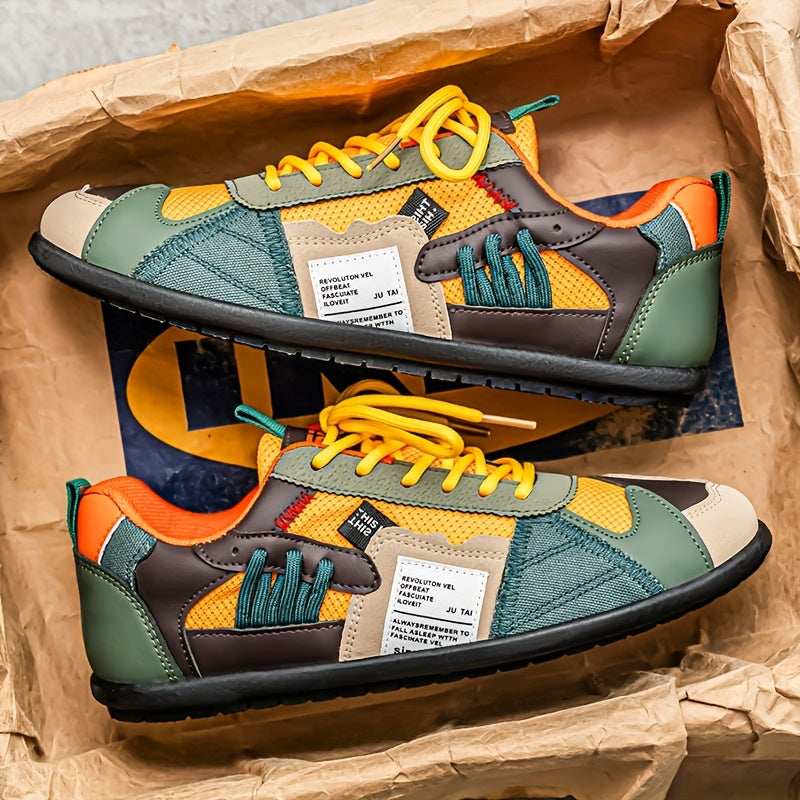Comfortable Sneakers Comfortable Mens Breathable Casual Sneakers  NonSlip Durable Fabric Stylish Contrast Design  Perfect for Outdoor Activities Jogging Walking and Travel Ideal Christmas or Birthday Gift